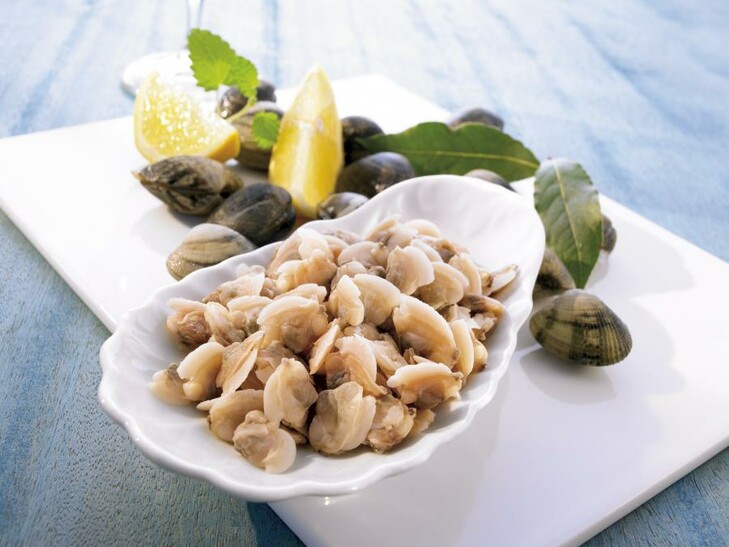 Vongole sgusciate in brodo