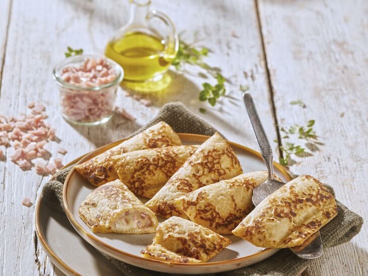 Crêpes prosciutto e formaggio