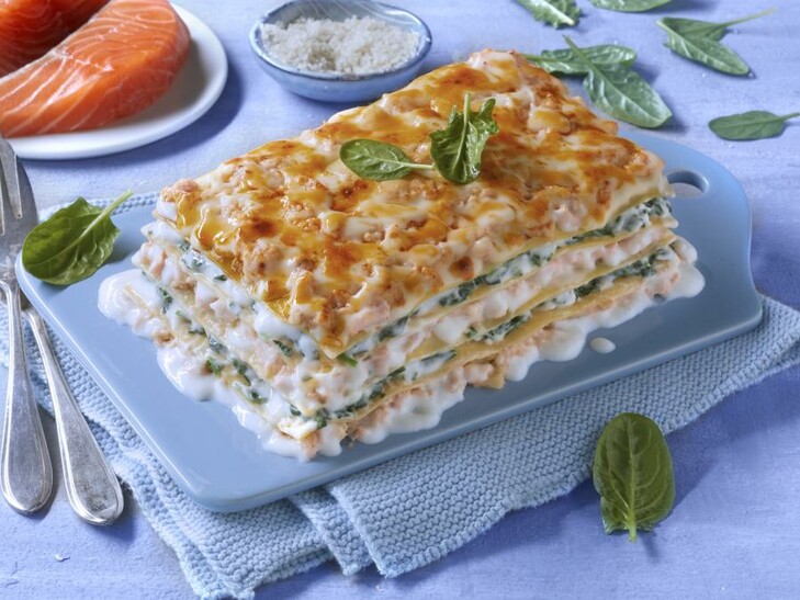 Lasagne salmone e spinaci