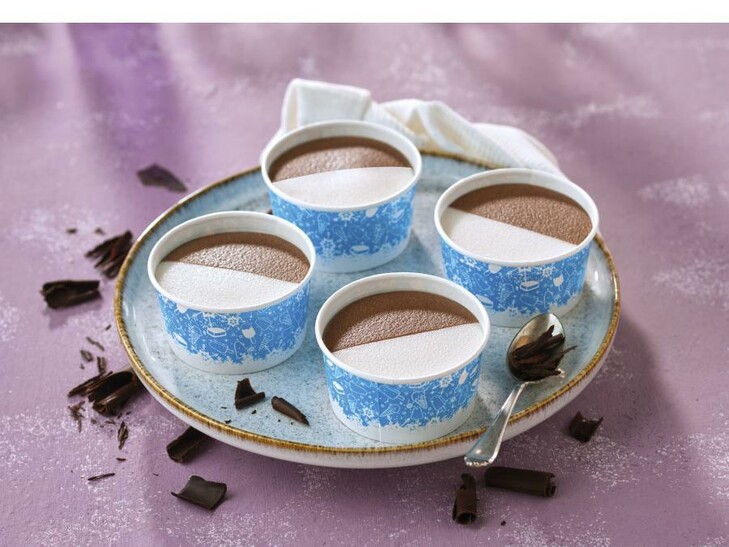 Coppette panna cioccolato
