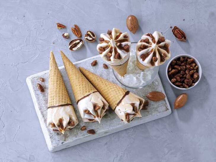 Cono Caramello Noce Pecan