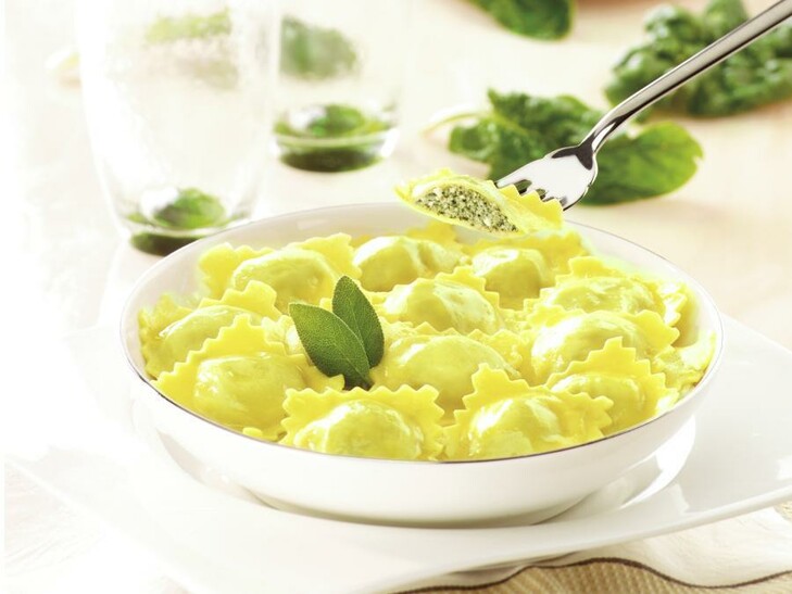 Ravioli ricotta e spinaci