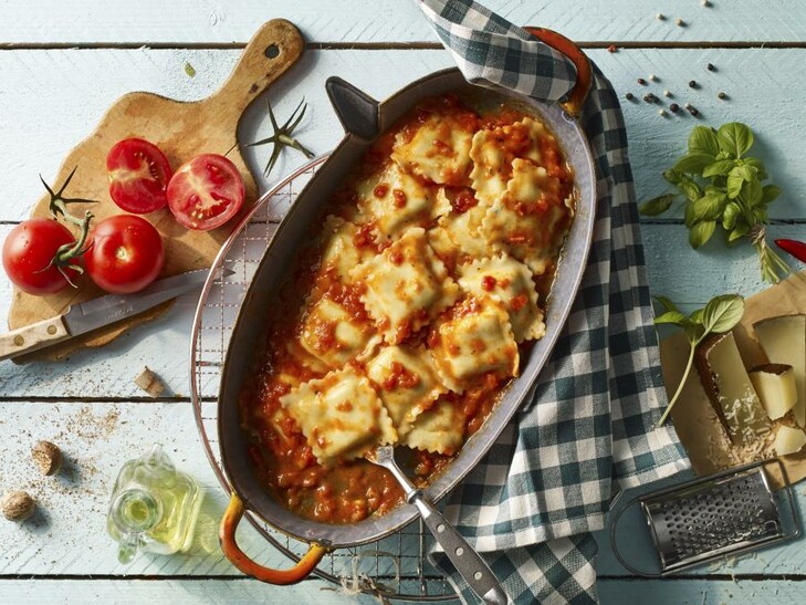 Ravioli pomodoro e basilico