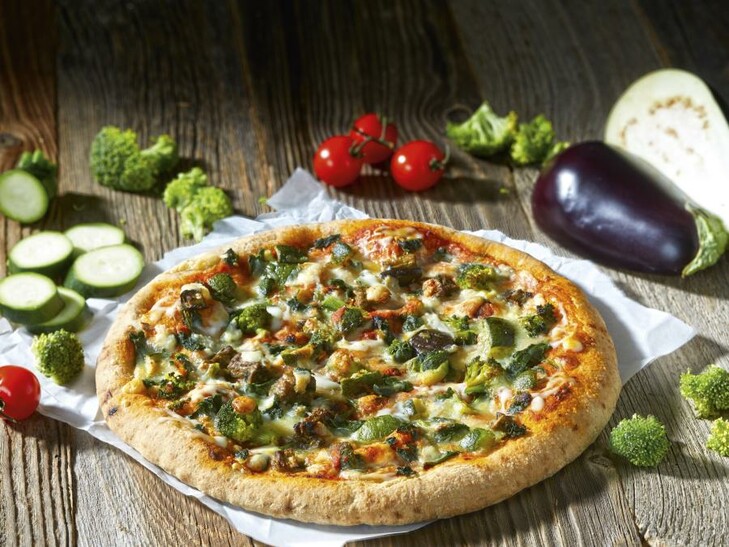 Pizza Suprema vegetariana BIO con farina integrale