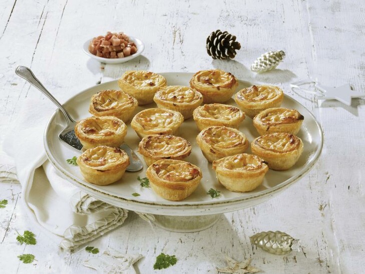 Tartellette rustiche con bacon