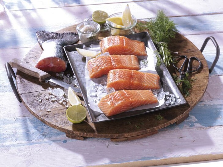 Cuori di filetto di salmone