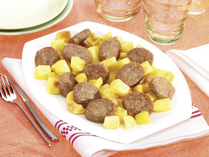 Mini hamburger con patate