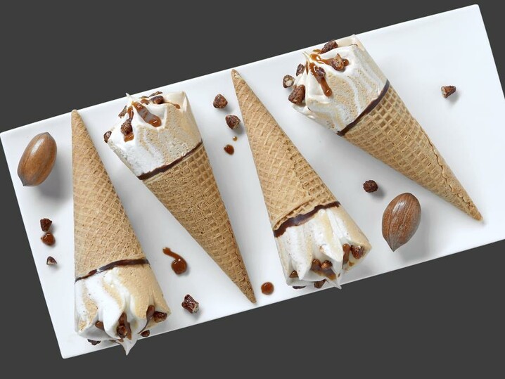 Cono Caramello Noce Pecan