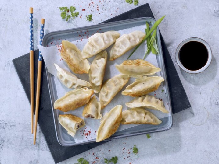 Gyoza di pollo e verdure