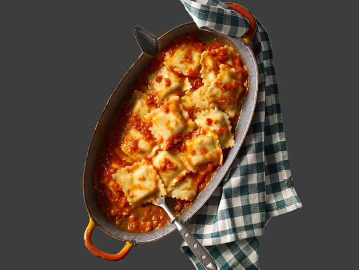 Ravioli pomodoro e basilico