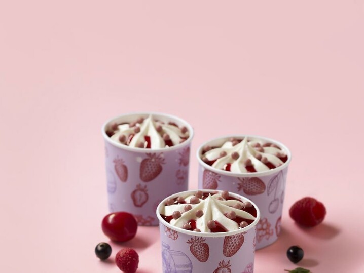Coppetta panna cotta e frutti rossi