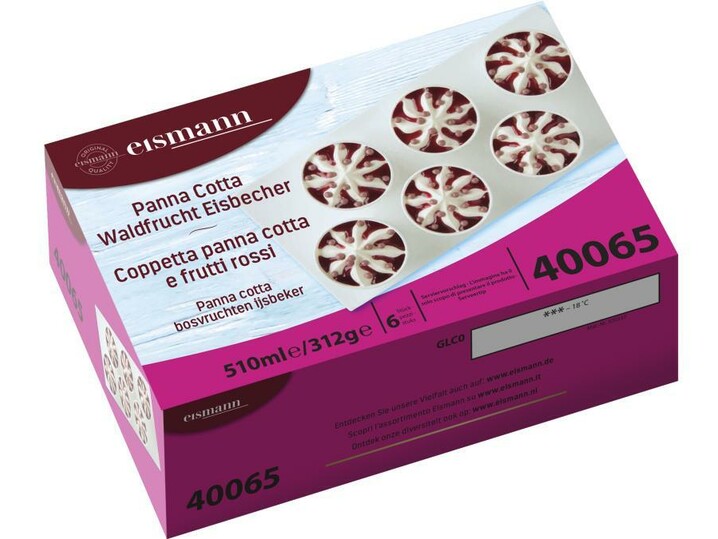 Coppetta panna cotta e frutti rossi