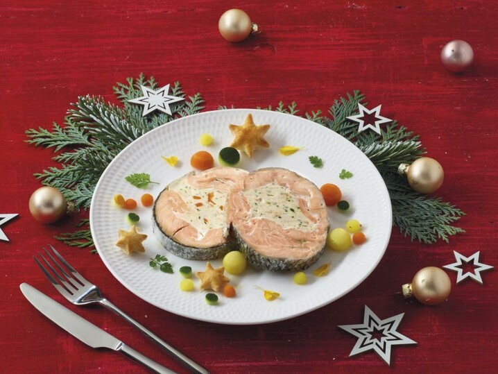 Medaglioni di salmone farcito