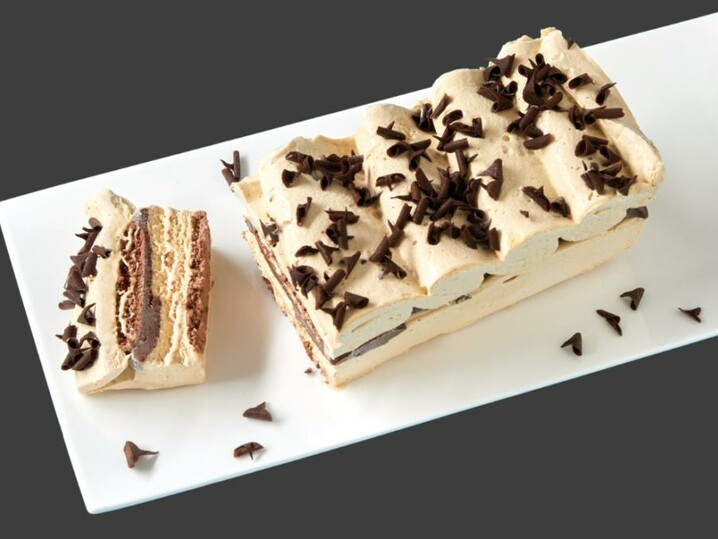 Trancio Meringa Caramello salato e Cioccolato